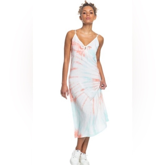Roxy Dresses & Skirts - NWOT ROXY Tie Dye Strappy Maxi Dress sz M